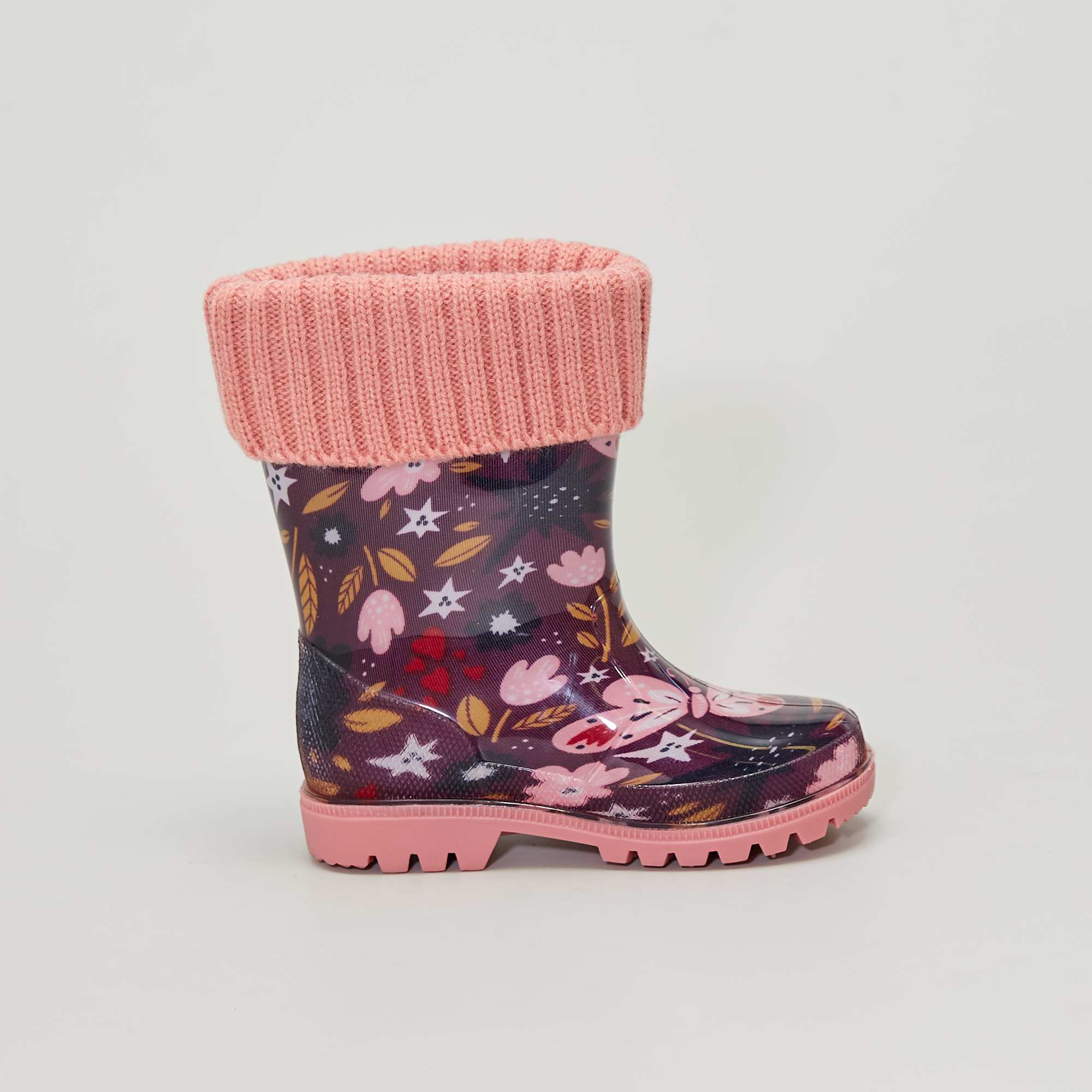 bottes de pluie rose