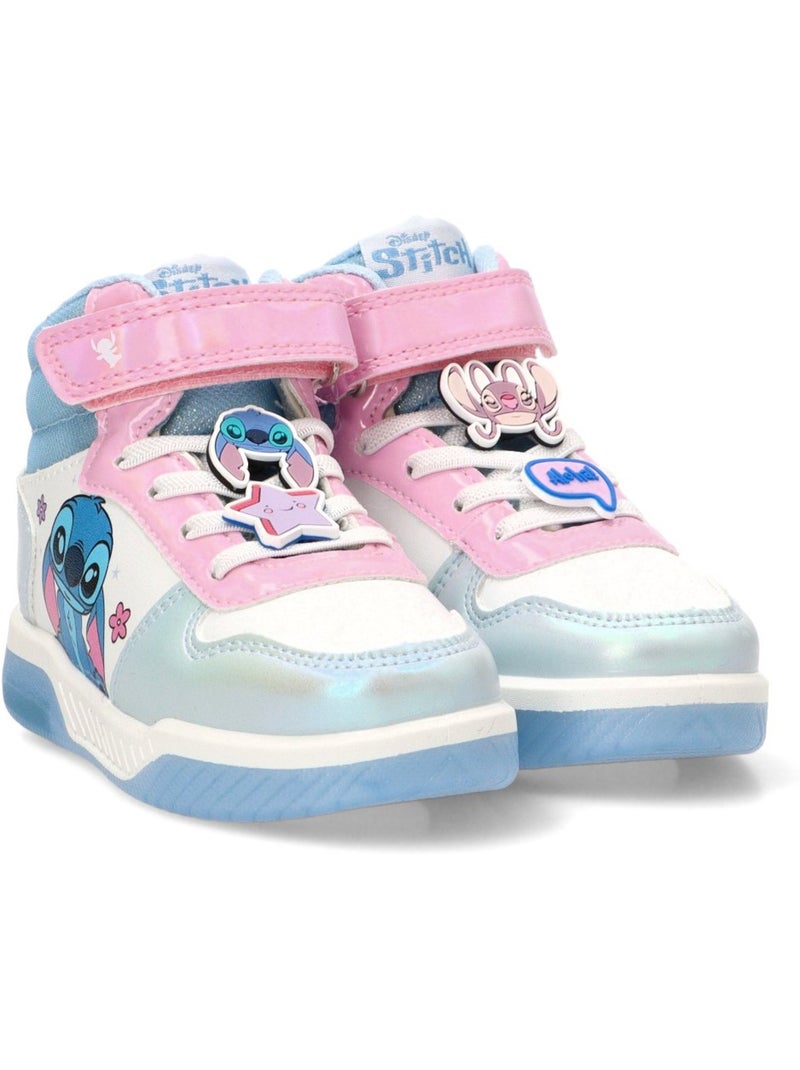 Bottes de sport décontractées à semelle plate pour filles - collection luna Mauve lilas - Kiabi
