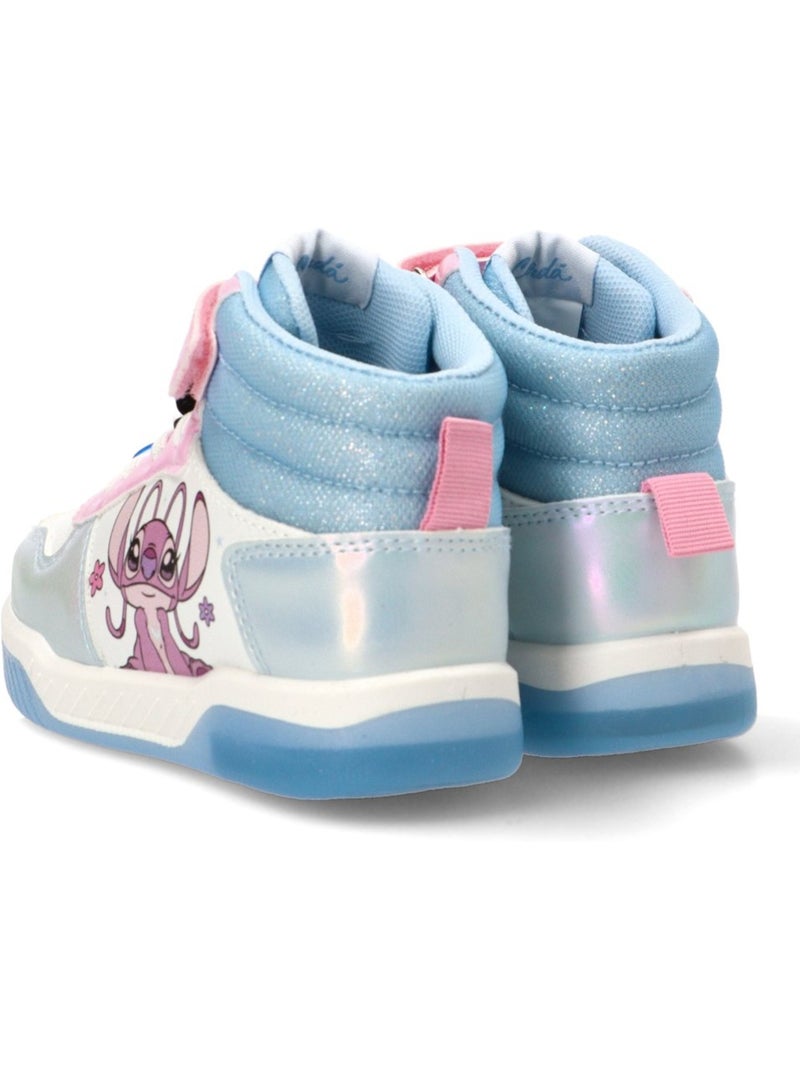 Bottes de sport décontractées à semelle plate pour filles - collection luna Mauve lilas - Kiabi