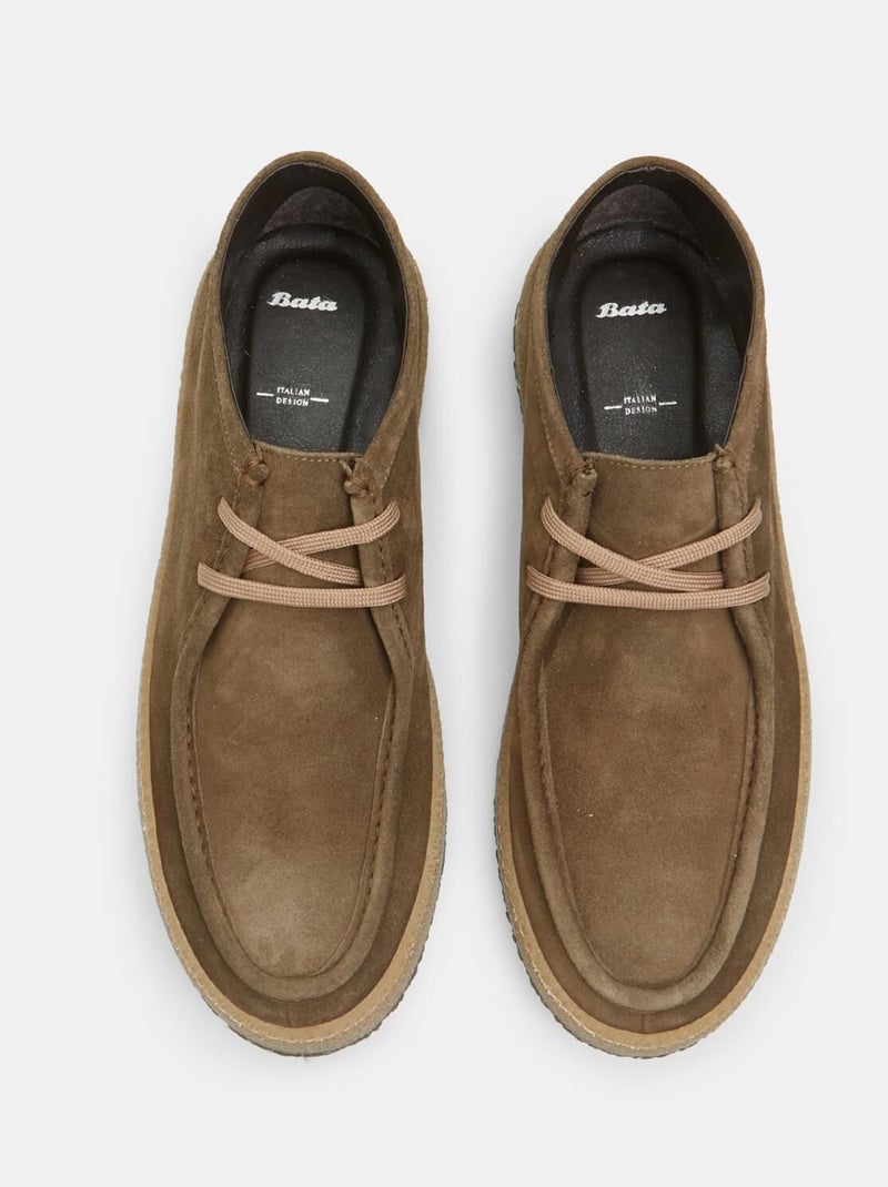 Bottes de travail en daim BATA Taupe - Kiabi