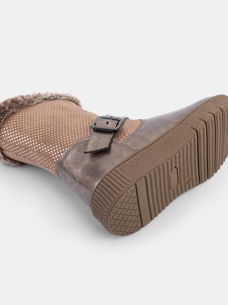 Bottes d'hiver BATA Beige - Kiabi