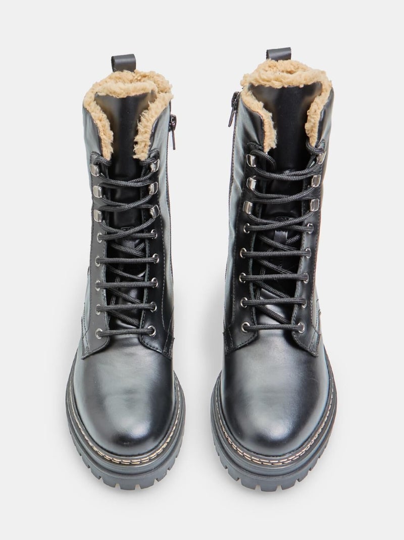 Bottes d'hiver BATA Noir - Kiabi