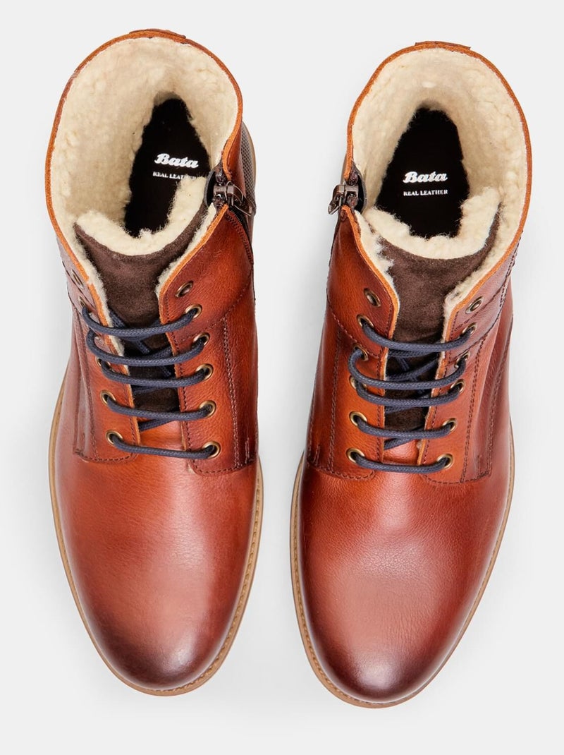 Bottes d'hiver casual confortables  BATA Marron - Kiabi