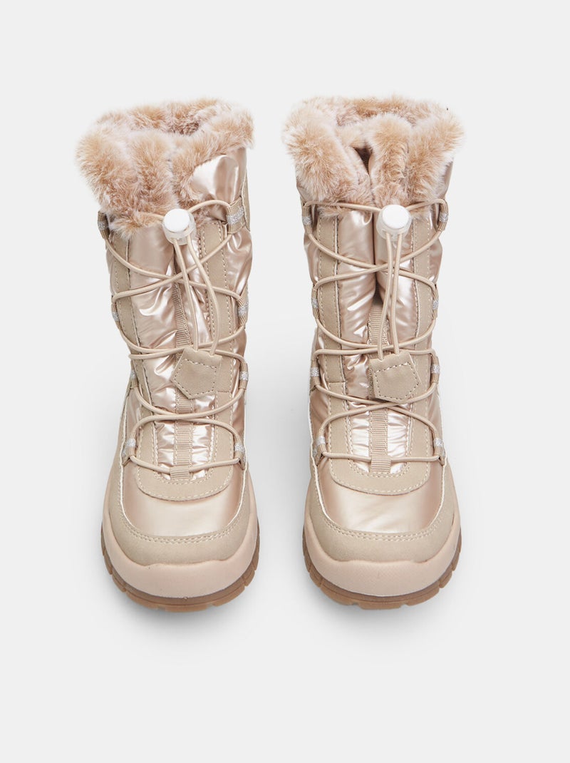 Bottes d’hiver rembourrées BATA Beige - Kiabi