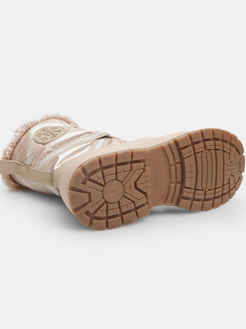 Bottes d’hiver rembourrées BATA Beige - Kiabi