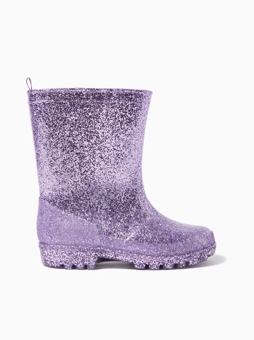 Bottes en caoutchouc à paillettes, MO Fashion - Kiabi