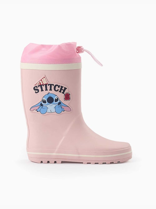 Bottes en caoutchouc avec imprimé Stitch et fermeture à cordon - Kiabi Bottes en caoutchouc avec imprimé Stitch et fermeture à cordon - Kiabi