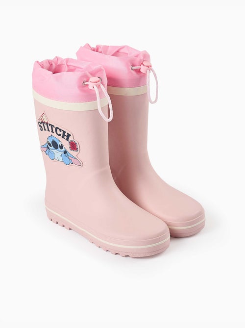Bottes en caoutchouc avec imprimé Stitch et fermeture à cordon - Kiabi Bottes en caoutchouc avec imprimé Stitch et fermeture à cordon - Kiabi