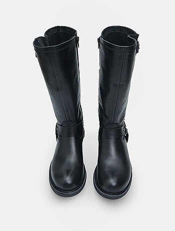 Bottes en cuir avec boucles BATA