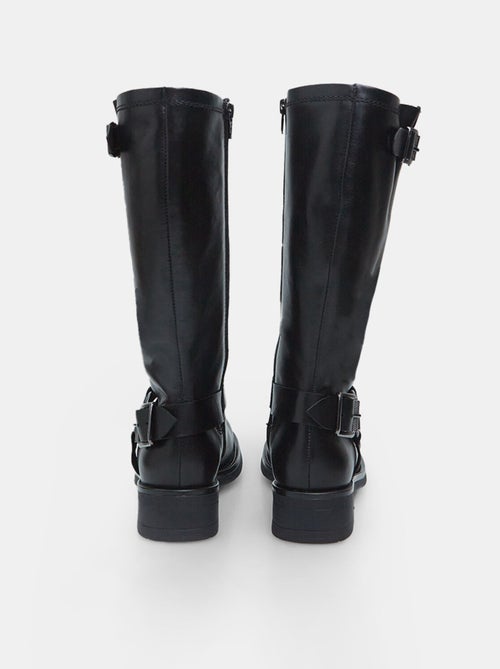 Bottes en cuir avec boucles BATA - Kiabi