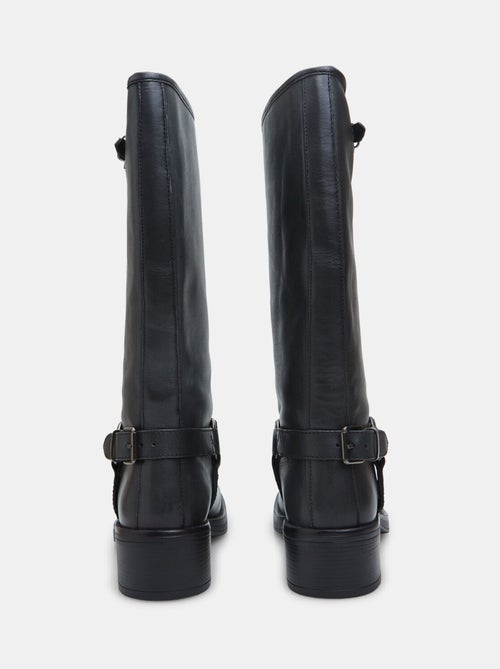 Bottes en cuir avec détail boucle BATA - Kiabi