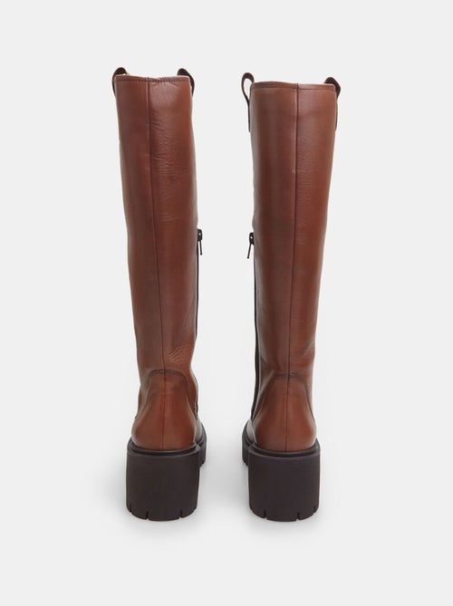 Bottes en cuir avec semelle crantée BATA - Kiabi