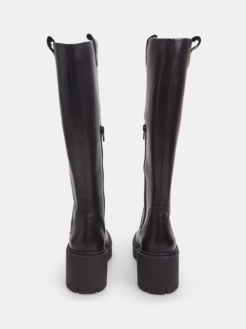 Bottes en cuir avec semelle crantée BATA - Kiabi
