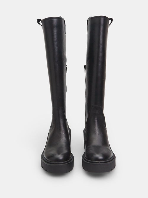Bottes en cuir avec semelle crantée BATA - Kiabi