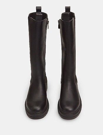 Bottes en cuir avec talon bas BATA