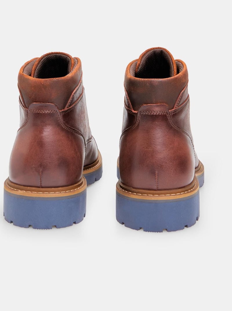Bottes en cuir BATA Marron - Kiabi