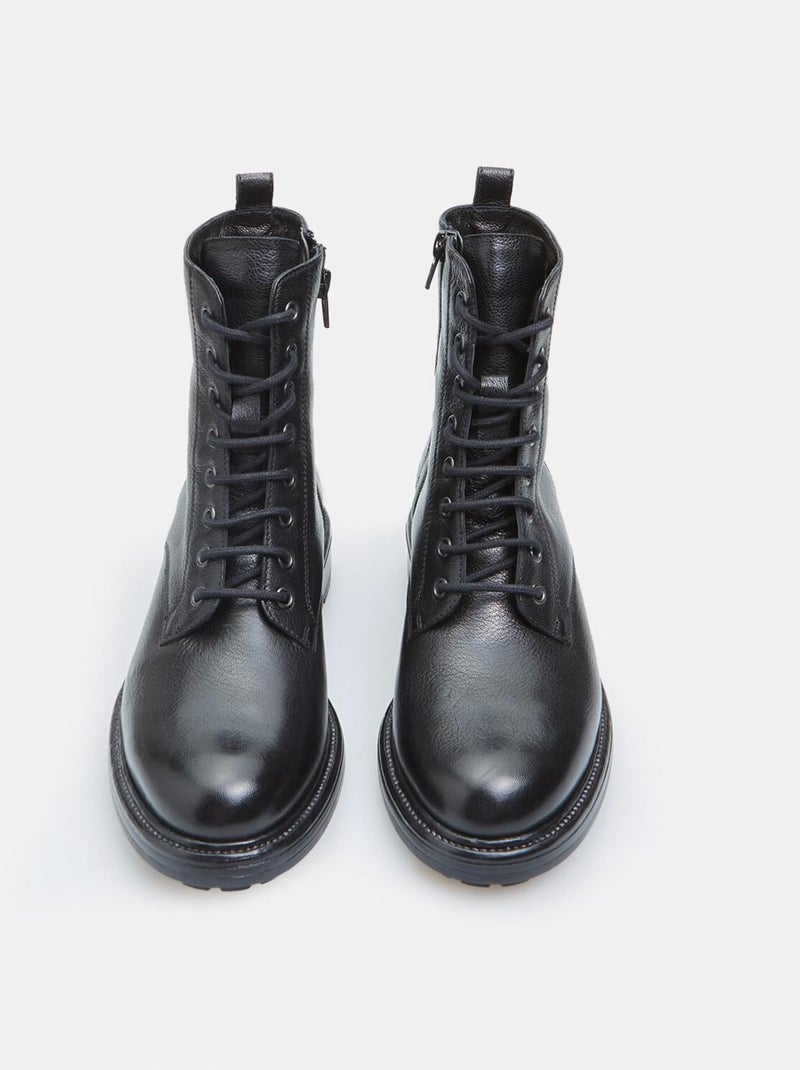 Bottes en Cuir  BATA Noir - Kiabi