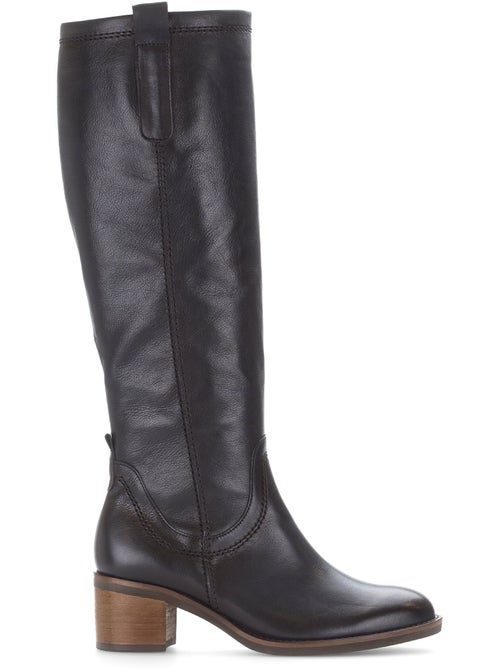 Bottes  en cuir - Kiabi