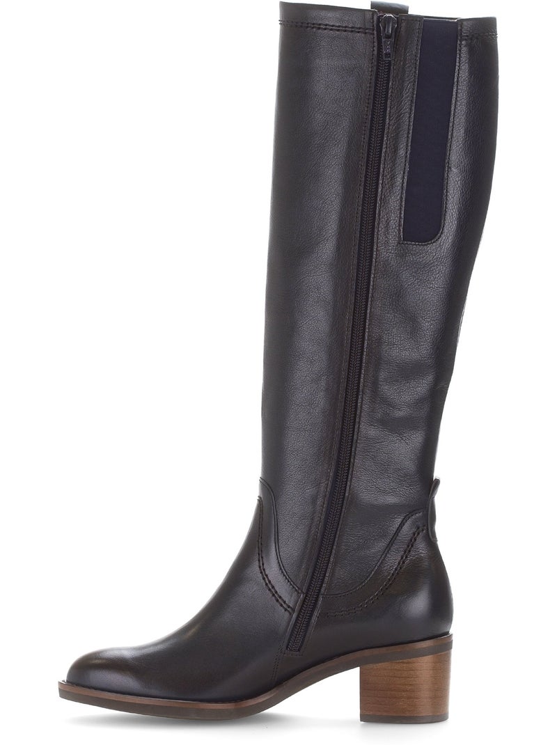 Bottes  en cuir Bleu - Kiabi