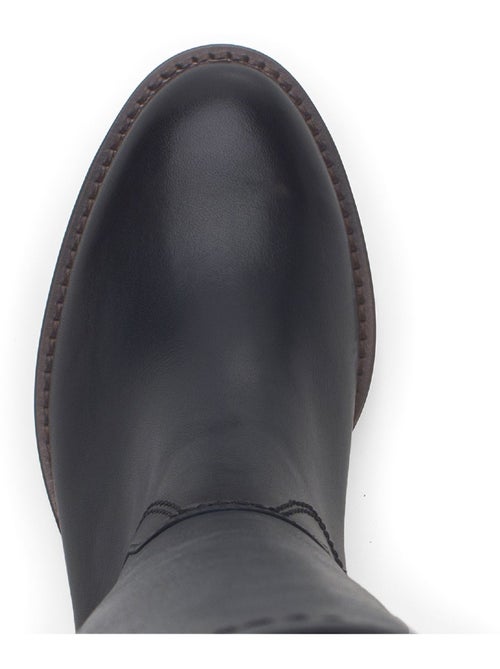 Bottes  en cuir - Kiabi