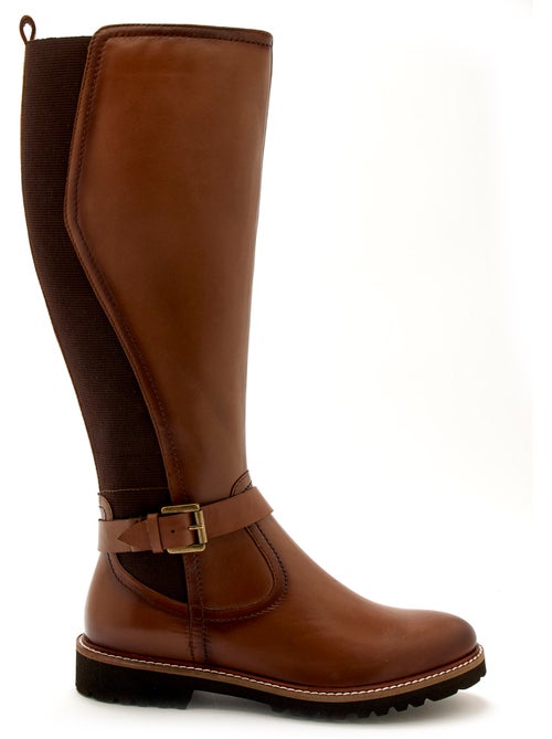 Bottes en cuir élastiquées - PEDICONFORT - Kiabi