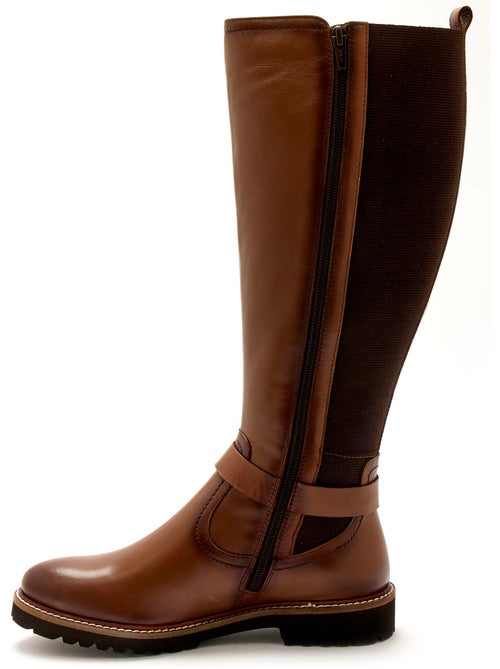 Bottes en cuir élastiquées - PEDICONFORT - Kiabi