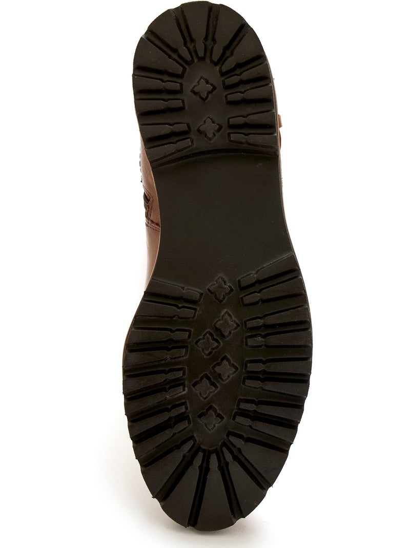 Bottes en cuir élastiquées - PEDICONFORT Marron - Kiabi