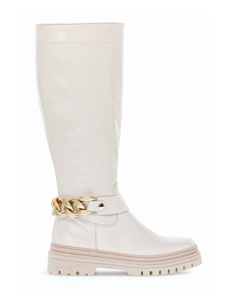 Bottes  en cuir Gabor Beige - Kiabi