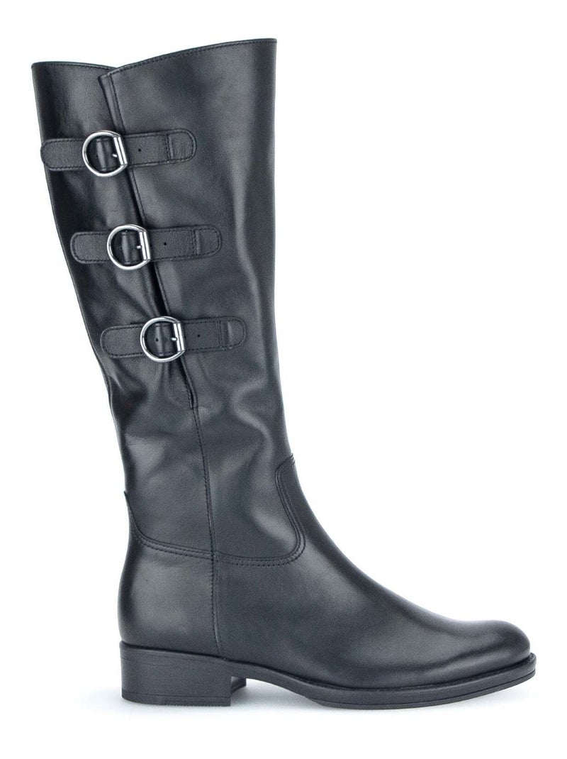 Bottes  en cuir Gabor Noir Noir - Kiabi