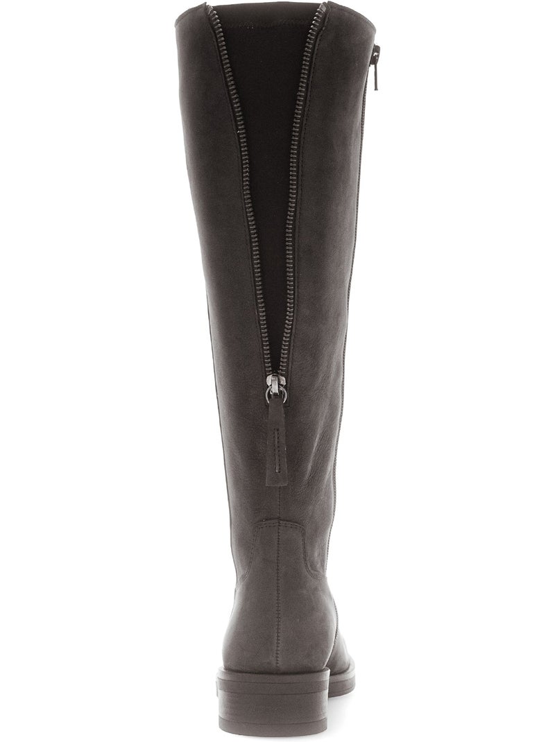 Bottes  en cuir Gris Gris - Kiabi