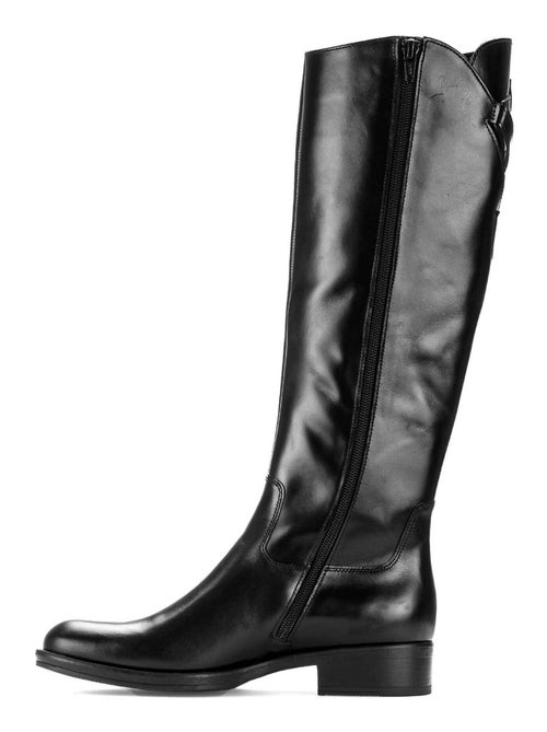 Bottes  en cuir lisse Gabor - Kiabi