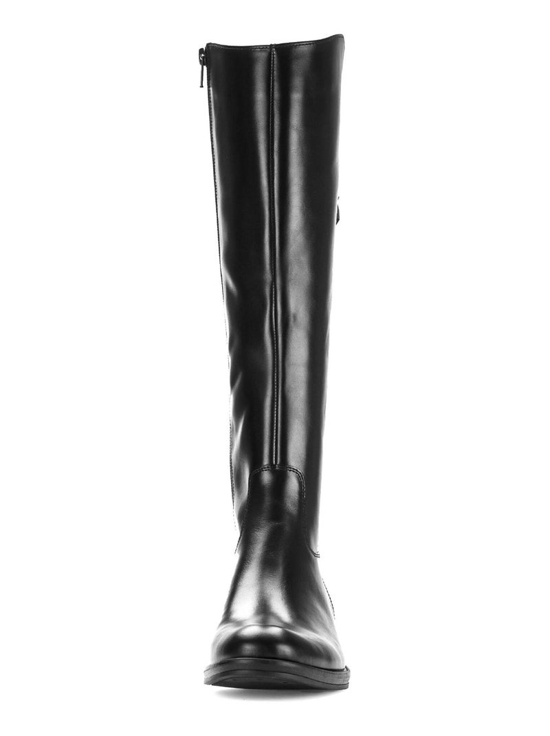 Bottes  en cuir lisse Gabor Noir Noir - Kiabi