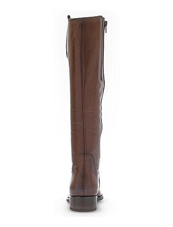 Bottes en cuir lisse