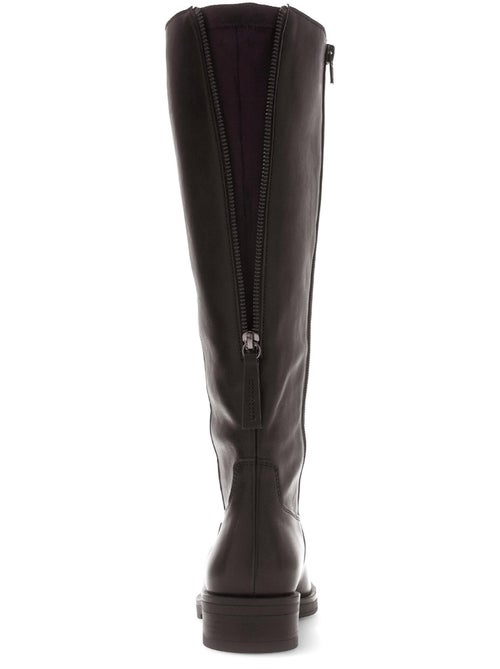 Bottes  en cuir lisse - Kiabi
