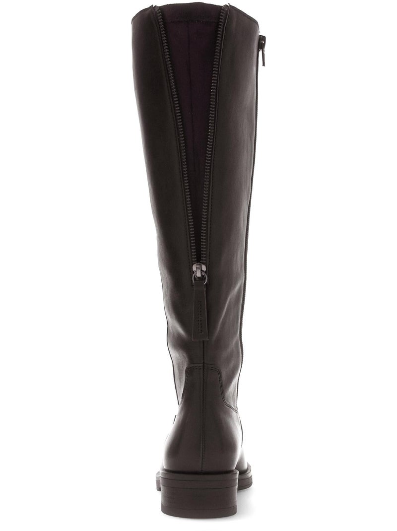 Bottes  en cuir lisse Marron clair - Kiabi