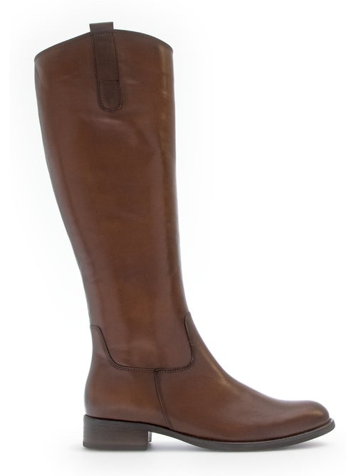 Bottes en cuir lisse - Kiabi Bottes en cuir lisse - Kiabi