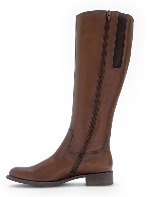 Bottes en cuir lisse - Kiabi Bottes en cuir lisse - Kiabi