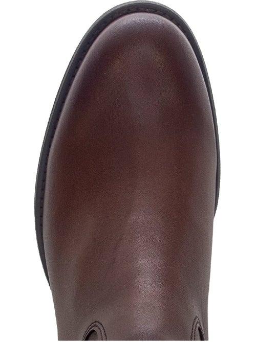 Bottes en cuir lisse - Kiabi Bottes en cuir lisse - Kiabi