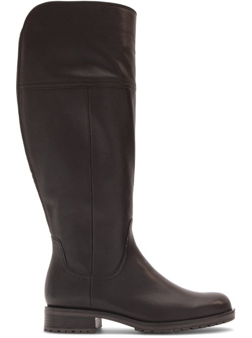 Bottes  en cuir lisse - Kiabi