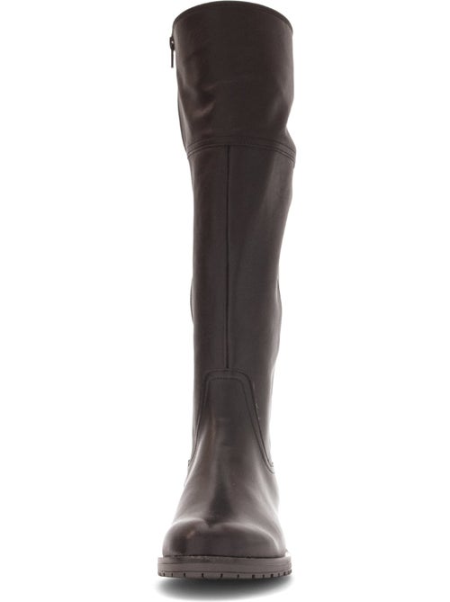 Bottes  en cuir lisse - Kiabi