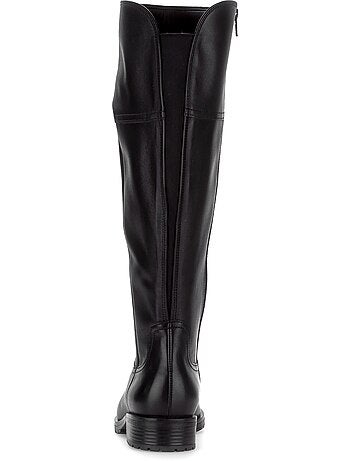 Bottes en cuir lisse