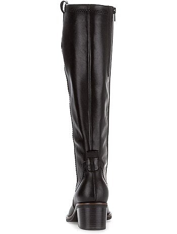 Bottes en cuir lisse