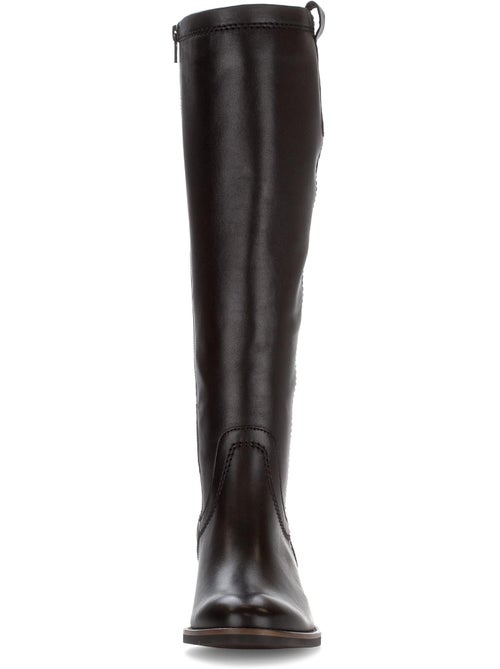 Bottes  en cuir lisse - Kiabi