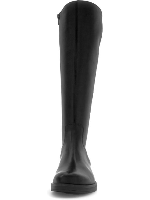 Bottes  en cuir lisse - Kiabi