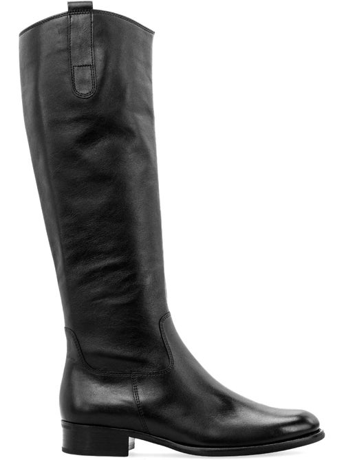 Bottes  en cuir lisse - Kiabi