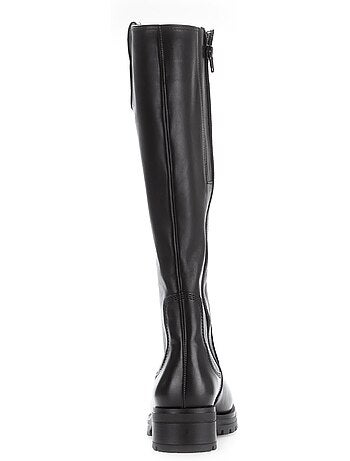 Bottes en cuir lisse