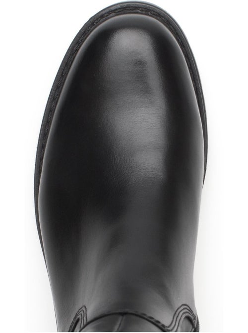 Bottes en cuir lisse - Kiabi Bottes en cuir lisse - Kiabi