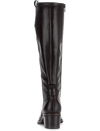 Bottes en cuir lisse