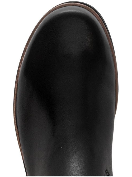 Bottes en cuir lisse - Kiabi Bottes en cuir lisse - Kiabi