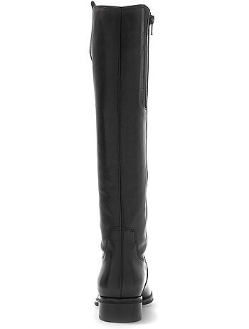 Bottes en cuir lisse